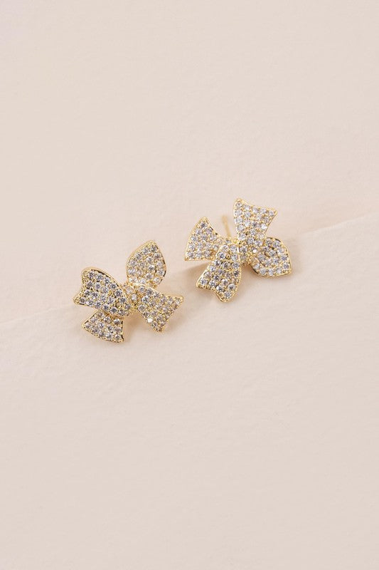 Ribbon Stud Earrings - 1985 the VAULT Boutique