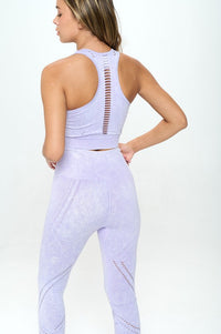 Seamless Two Piece Yoga mineral washed active set - 1985 the VAULT Boutique