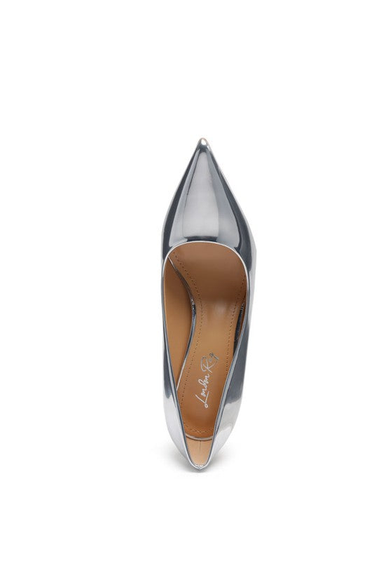 POUDRE METALLIC POINTED STILETTOS - 1985 the VAULT Boutique