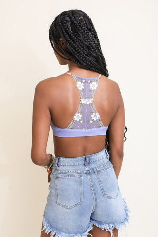 Floral Lattice Bralette - 1985 the VAULT Boutique