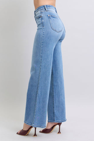 Judy Blue Full Size Wide Leg Jeans with Pockets - 1985 the VAULT Boutique