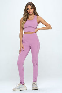 Women's Two Piece Activewear Set Cut Out Detail - 1985 the VAULT Boutique