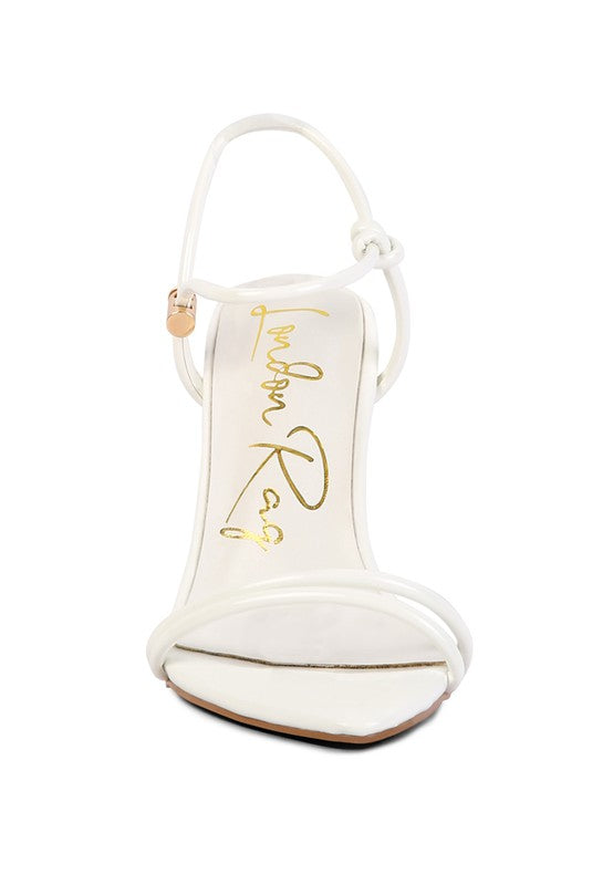 HIGH PORCH DRAWSTRING BAND HIGH HEELED SANDAL - 1985 the VAULT Boutique