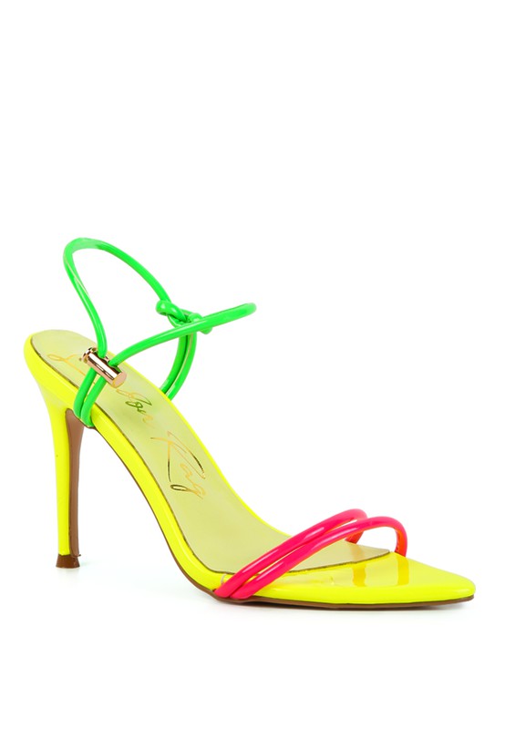 HIGH PORCH DRAWSTRING BAND HIGH HEELED SANDAL - 1985 the VAULT Boutique