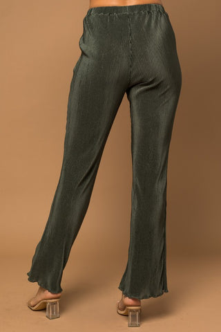 Plisse Fit And Flare Pants - 1985 the VAULT Boutique