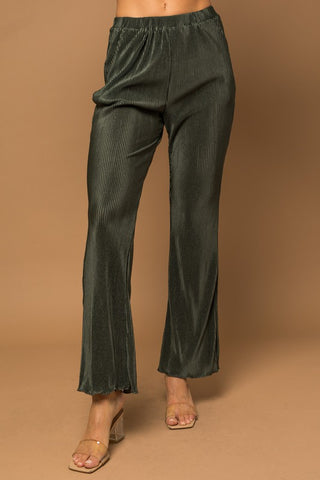 Plisse Fit And Flare Pants - 1985 the VAULT Boutique