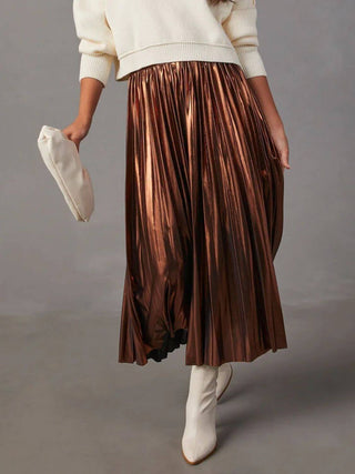 Pleated Midi Skirt - 1985 the VAULT Boutique