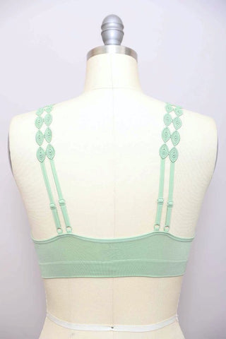 Boho Eye Lace Applique Bralette - 1985 the VAULT Boutique