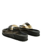 MINATA PLATFORM BUCKLED SLIDE SANDALS - 1985 the VAULT Boutique