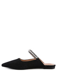 GEODE Mary Jane Cutout Embellished Mules - 1985 the VAULT Boutique