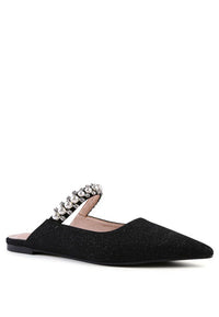 GEODE Mary Jane Cutout Embellished Mules - 1985 the VAULT Boutique