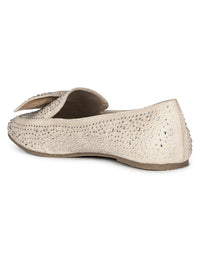 DEWDROPS EMBELLISHED CASUAL BOW LOAFERS - 1985 the VAULT Boutique