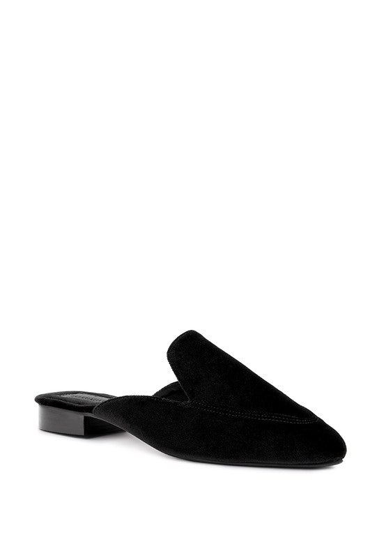 BATISTE Velvet Handcrafted Mules - 1985 the VAULT Boutique