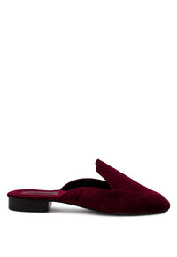 BATISTE Velvet Handcrafted Mules - 1985 the VAULT Boutique