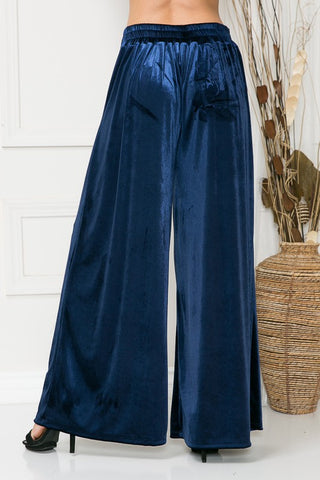 Velvet Wide Leg Pants - 1985 the VAULT Boutique