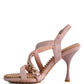 DOMEDA Metal Chain Mid Heel Sandal - 1985 the VAULT Boutique