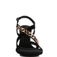 DOMEDA Metal Chain Mid Heel Sandal - 1985 the VAULT Boutique