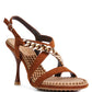 DOMEDA Metal Chain Mid Heel Sandal - 1985 the VAULT Boutique