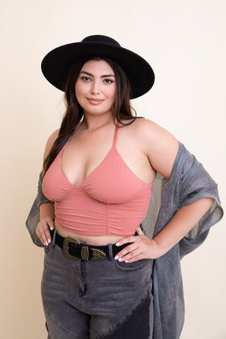 Plus Size Ruched Bralette - 1985 the VAULT Boutique