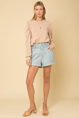 Long Sleeve Top W/ Puff