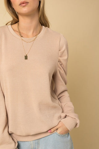 Long Sleeve Top W/ Puff