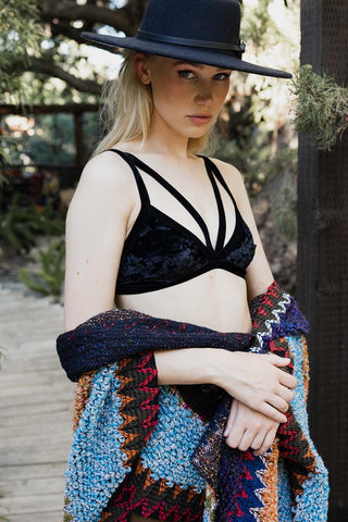 Crushed Velvet Bralette - 1985 the VAULT Boutique