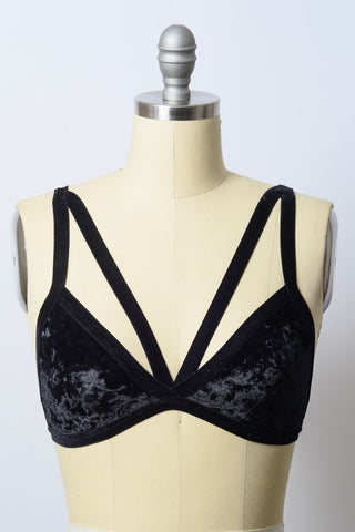 Crushed Velvet Bralette - 1985 the VAULT Boutique