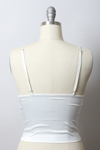 Longline Satin Bralette Top - 1985 the VAULT Boutique