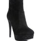 Espiree Microfiber High Heeled Ankle Boots - 1985 the VAULT Boutique