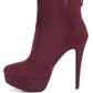 Espiree Microfiber High Heeled Ankle Boots - 1985 the VAULT Boutique