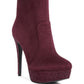 Espiree Microfiber High Heeled Ankle Boots - 1985 the VAULT Boutique