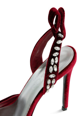 WALLIS Velvet Diamante Tie Up High Heeled Sandals - 1985 the VAULT Boutique