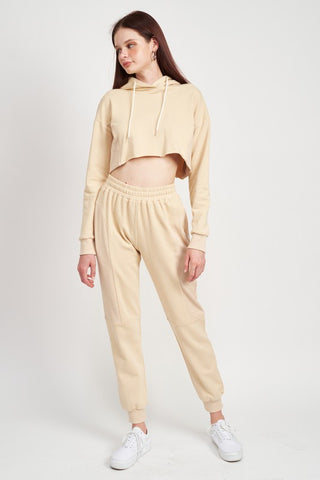 RIB CONTRAST JOGGER PANTS - 1985 the VAULT Boutique