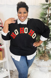 Ho Ho Ho Chenille Sweatshirt