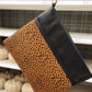 Leopard Gold Ring Vegan Leather Clutch - 1985 the VAULT Boutique