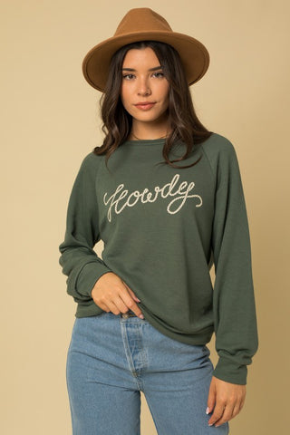 L/S Howdy Graphic Print Top - 1985 the VAULT Boutique