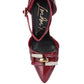 Mocktail Buckle Embellished Stiletto Heels - 1985 the VAULT Boutique