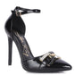 Mocktail Buckle Embellished Stiletto Heels - 1985 the VAULT Boutique