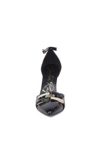 Mocktail Buckle Embellished Stiletto Heels - 1985 the VAULT Boutique