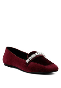 LAMINGTON Handcrafted Velvet Diamante Loafers - 1985 the VAULT Boutique