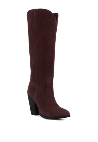 GREAT-STORM Suede Leather Calf Boots - 1985 the VAULT Boutique