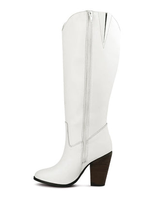 GREAT-STORM Suede Leather Calf Boots - 1985 the VAULT Boutique