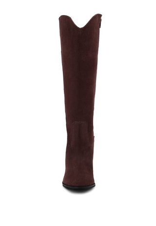 GREAT-STORM Suede Leather Calf Boots - 1985 the VAULT Boutique