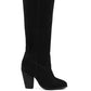 GREAT-STORM Suede Leather Calf Boots - 1985 the VAULT Boutique