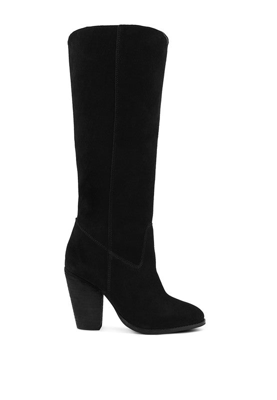 GREAT-STORM Suede Leather Calf Boots - 1985 the VAULT Boutique