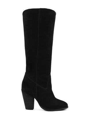 GREAT-STORM Suede Leather Calf Boots - 1985 the VAULT Boutique