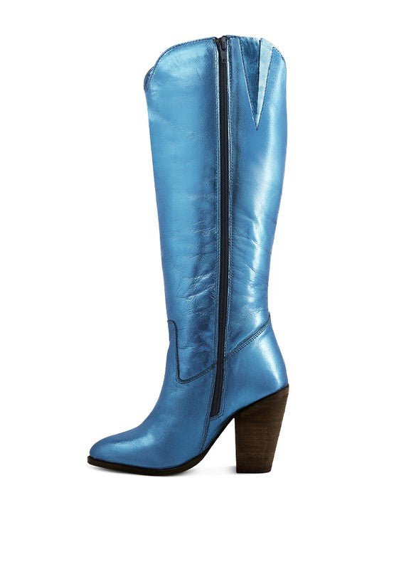 GREAT-STORM Suede Leather Calf Boots - 1985 the VAULT Boutique