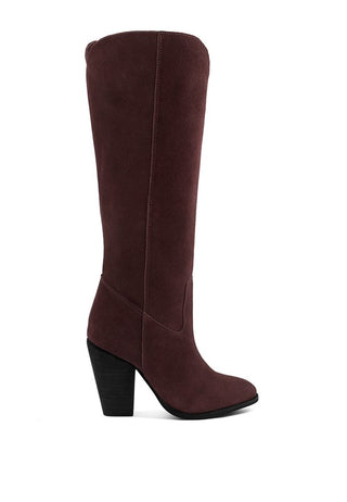 GREAT-STORM Suede Leather Calf Boots - 1985 the VAULT Boutique