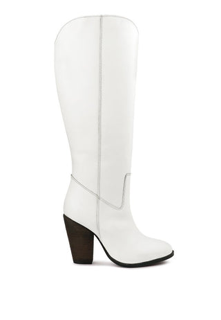 GREAT-STORM Suede Leather Calf Boots - 1985 the VAULT Boutique