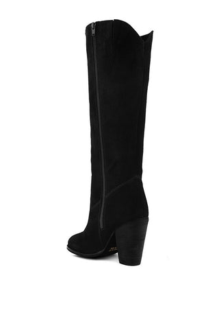 GREAT-STORM Suede Leather Calf Boots - 1985 the VAULT Boutique